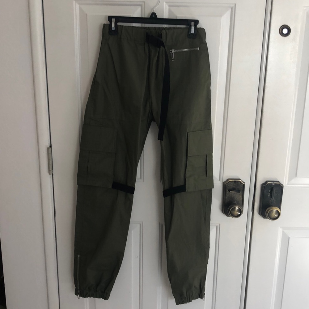 Off-White Diag Tab Cotton Pant Army Green